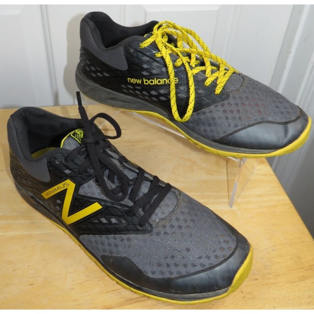 New Balance Men's MX00 Minimus Cross-Training Shoes Black/Yellow Size 9D